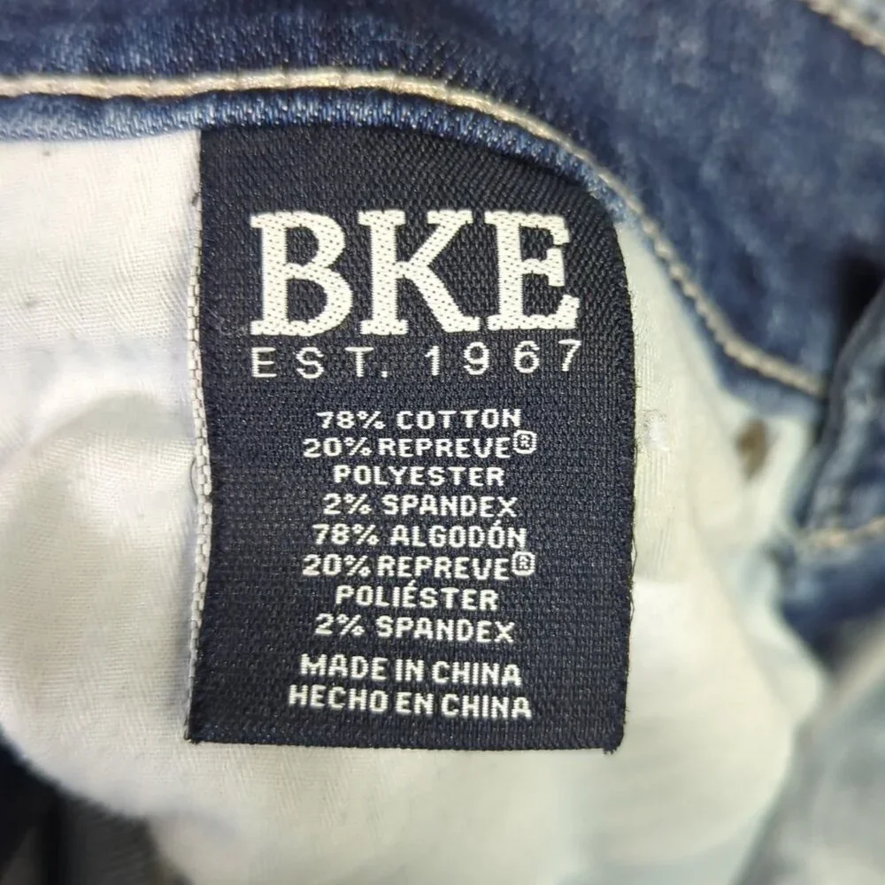 BKE Jeans Men's 29x32 Fits 28x30 Blue Alec Straight Leg Denim